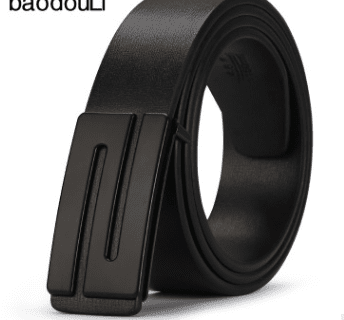 Leather belt PU - The Nevermore Belts for Men – Unique Belts by Nevermore Lifestyle & Tech | 105 Black