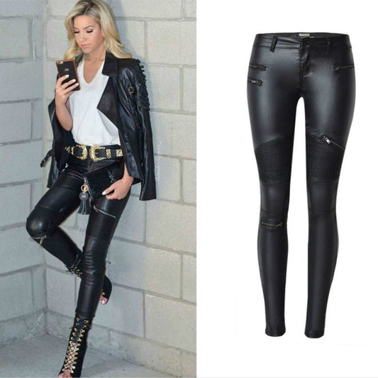 Leather Pants - The Nevermore Pants – Unique Fashion for Women by Nevermore Lifestyle & Tech | 34 Black