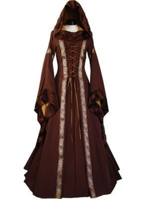 Lora Breston - The Nevermore Victorian Steampunk dress Hooded Vintage – Unique Steampunk Fashion for Women by Nevermore Lifestyle & Tech | L Blue