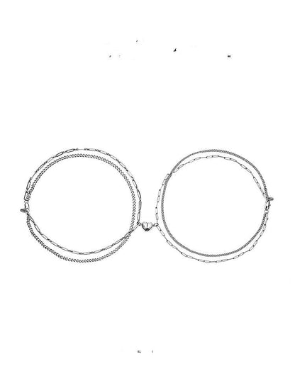 Lovers Bracelet with Magnet - The Nevermore Bracelet Titanium Steel