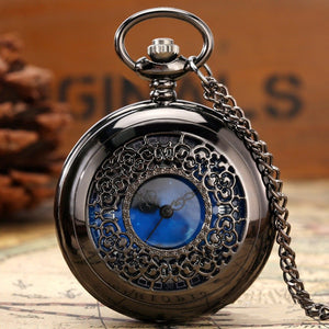 Lucius Spellweaver - The Nevermore Pocket Watch Starry Literal Hollow Pattern – Unique Gothic Jewelry by Nevermore Lifestyle & Tech | Fine Chain Black