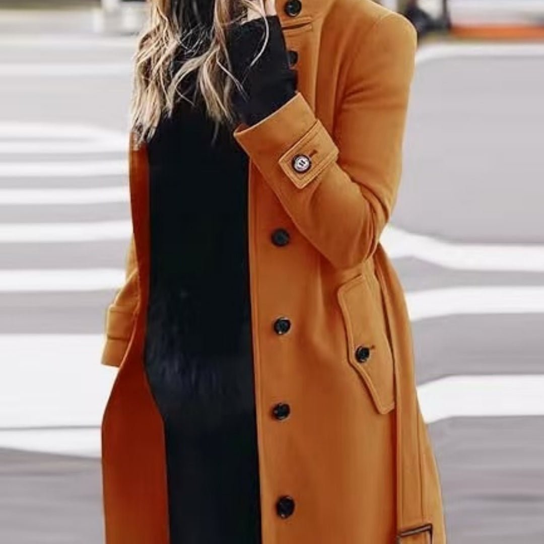 Lumen Sky – Woolen Coat by The Nevermore – Unique Coats for Women by Nevermore Lifestyle & Tech | 3XL Orange