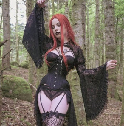 Luna Weave - The Nevermore Women Short Lace Cardigan