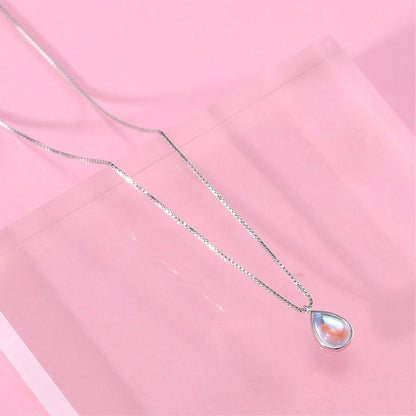 Lunaris Drop – Moonstone Pendant Necklace by The Nevermore – Unique Pendants - Necklaces by Nevermore Lifestyle & Tech | 925Silver