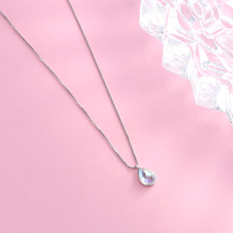 Lunaris Drop – Moonstone Pendant Necklace by The Nevermore – Unique Pendants - Necklaces by Nevermore Lifestyle & Tech | 925Silver