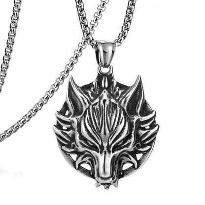 Lupine Leader The Nevermore Gothic Pendant Necklace Titanium steel stainless steel chain
