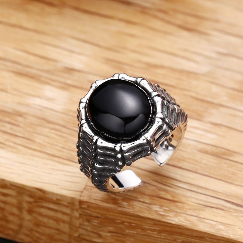 Luther - The Nevermore Silver Ring for Men and Women – Unique Rings for Men by Nevermore Lifestyle & Tech | Open End Universal Size