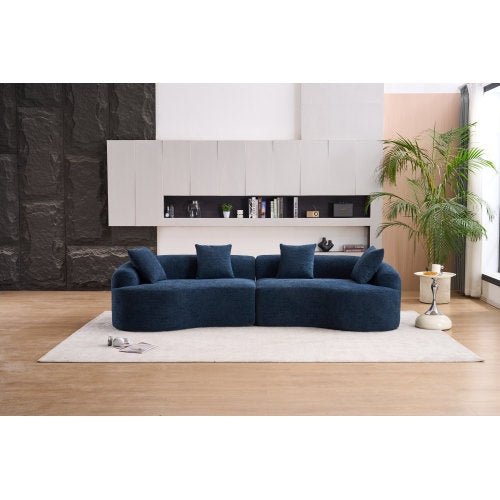 LY-025 Compression Sofa - 4-Seater Chenille by The Nevermore