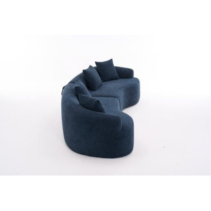 LY-025 Compression Sofa - 4-Seater Chenille by The Nevermore