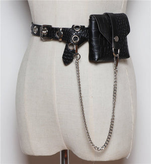 Macie Whitehill steampunk mini bag – black