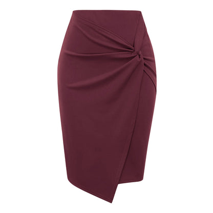 Maribeth - The Nevermore Women's Skirt – Unique Fashion for Women by Nevermore Lifestyle & Tech | 2XL Wine Red