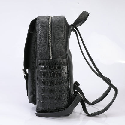Masculine Expedition - Crocodile Leather Shoulder Bag by The Nevermore