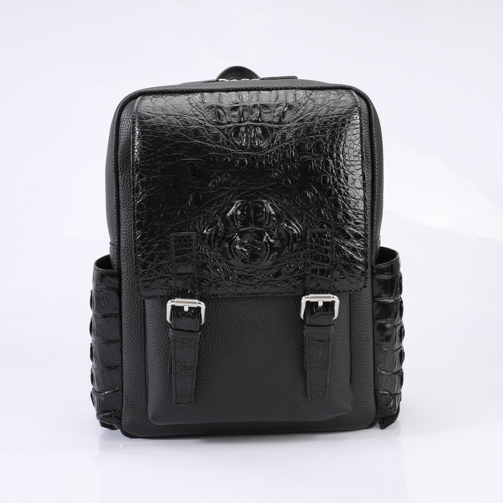 Masculine Expedition - Crocodile Leather Shoulder Bag by The Nevermore