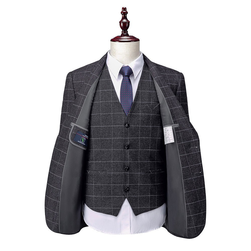 Mason Drake – Men's Business Suit by The Nevermore – Unique Suits by Nevermore Lifestyle & Tech | 2XL Dark Grey