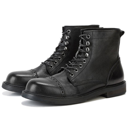 Maverick Leather Casual Boots for Men by The Nevermore – Unique Boots for Men by Nevermore Lifestyle & Tech | 38 Black