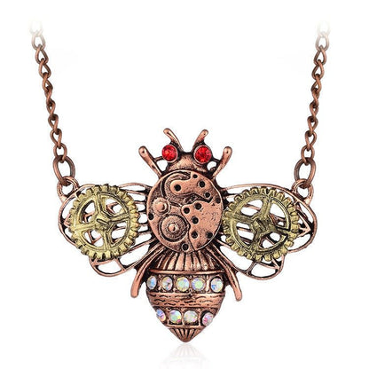 Mechanical Bee - The Nevermore Steampunk Pendant – Unique Pendants - Necklaces by Nevermore Lifestyle & Tech | SET3