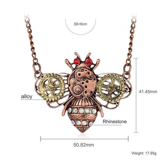 Mechanical Bee - The Nevermore Steampunk Pendant – Unique Pendants - Necklaces by Nevermore Lifestyle & Tech | SET3