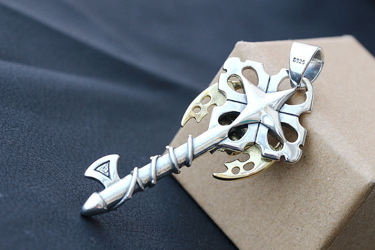 Memento Mori Key - The Nevermore Gothic Pendant 925 Sterling Silver