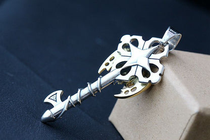 Memento Mori Key - The Nevermore Gothic Pendant 925 Sterling Silver