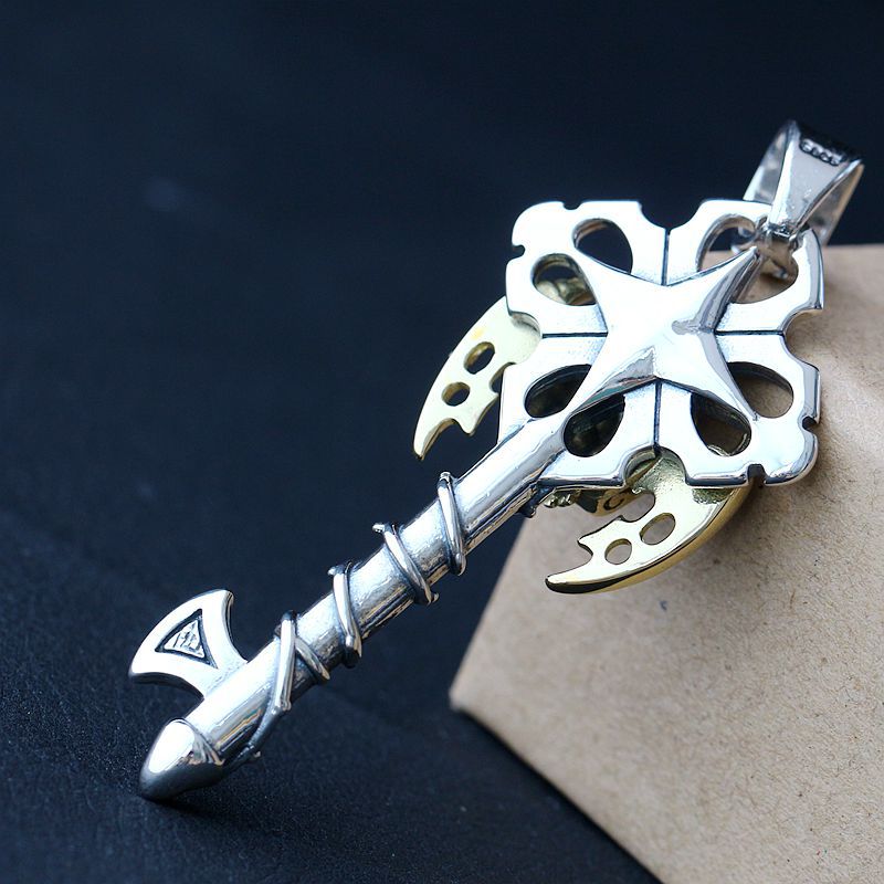 Memento Mori Key - The Nevermore Gothic Pendant 925 Sterling Silver