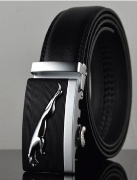 Memphis Chase - The Nevermore Automatic Buckle Leather Belt – Unique Accessories by Nevermore Lifestyle & Tech | Black Leopard