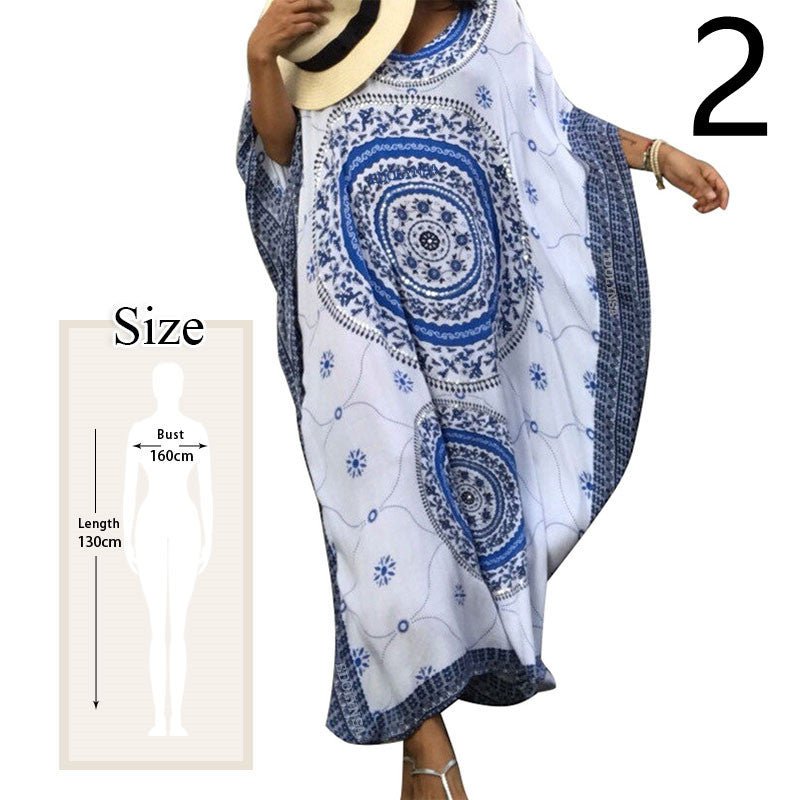 MermaidMyst - Printed Polyester Cover Up by The Nevermore