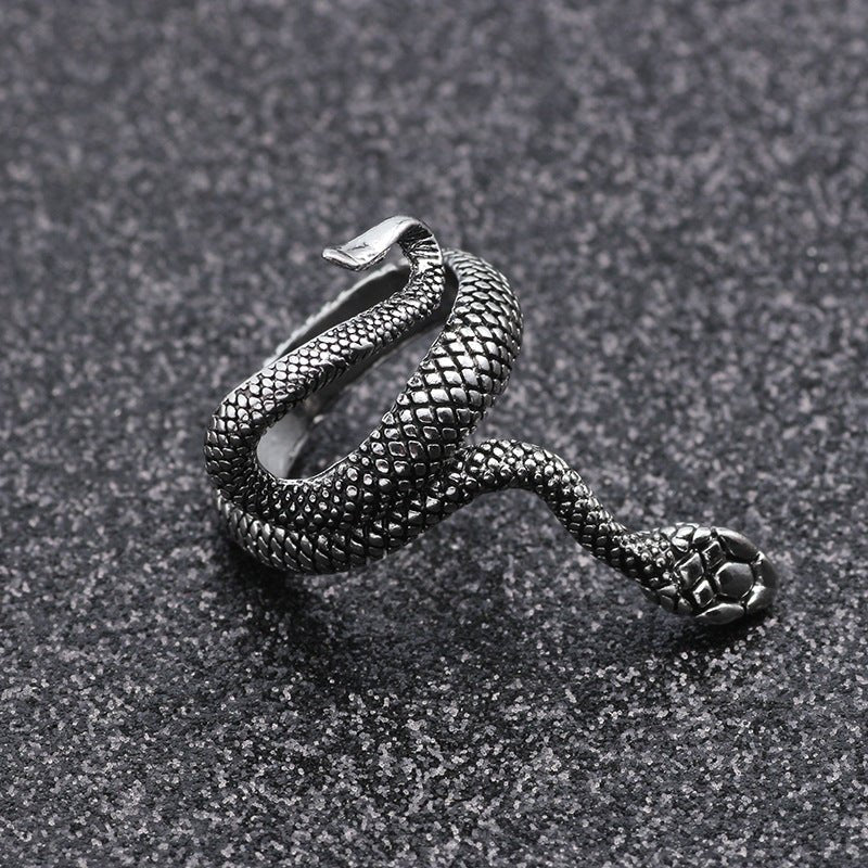 Misery Gravestone Snake - The Nevermore Gothic Ring – Unique Gothic Rings by Nevermore Lifestyle & Tech | 925Silver
