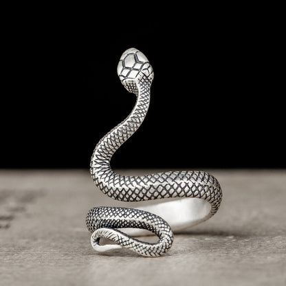 Misery Gravestone Snake - The Nevermore Gothic Ring – Unique Gothic Rings by Nevermore Lifestyle & Tech | 925Silver