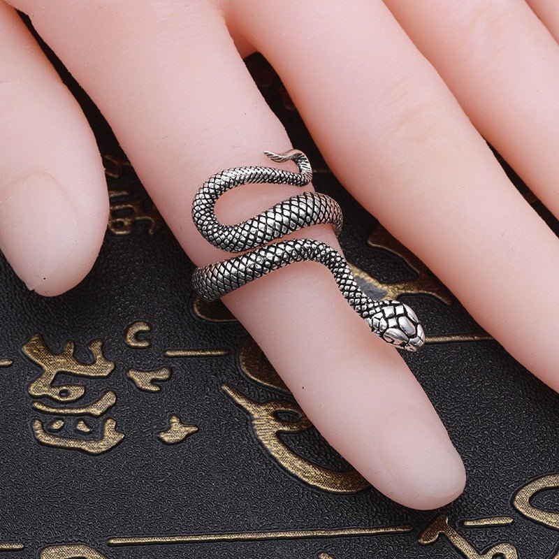 Misery Gravestone Snake - The Nevermore Gothic Ring – Unique Gothic Rings by Nevermore Lifestyle & Tech | 925Silver