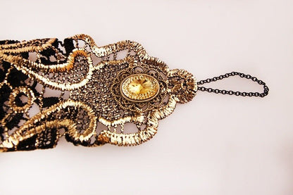 Monnie Loy – Steampunk Vintage Gold Lace Gloves by The Nevermore – Unique Steampunk Fashion for Women by Nevermore Lifestyle & Tech | Gold