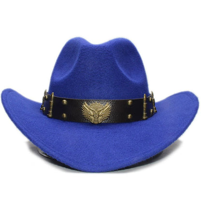 Montgomery Brassfire - The Nevermore Woollen Western Cowboy Hat for Men – Unique Men's Fashion by Nevermore Lifestyle & Tech | Adult Black