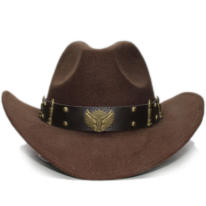 Montgomery Brassfire - The Nevermore Woollen Western Cowboy Hat for Men – Unique Men's Fashion by Nevermore Lifestyle & Tech | Adult Black
