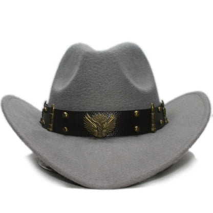 Montgomery Brassfire - The Nevermore Woollen Western Cowboy Hat for Men – Unique Men's Fashion by Nevermore Lifestyle & Tech | Adult Grey