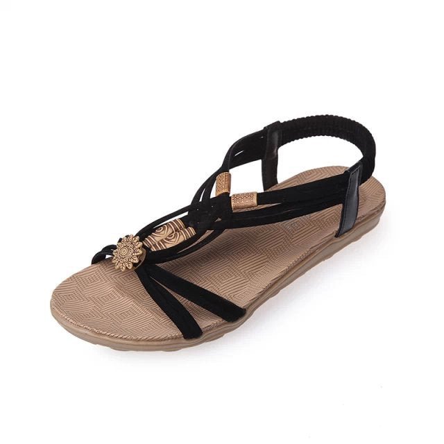 Moonlit Mesa - Boho Thong Sandals by The Nevermore – Unique Sandals for Women by Nevermore Lifestyle & Tech | 36 Beige