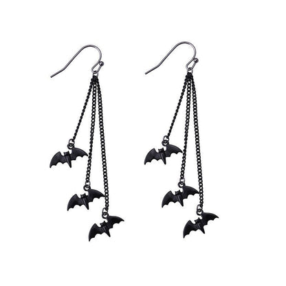 Morbidale - The Nevermore Gothic Earrings for Women Bats – Unique Gothic Jewelry by Nevermore Lifestyle & Tech | Black