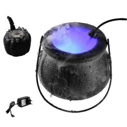 Morticia - The Nevermore Gothic Home Decore Illuminated Witch Bucket – Unique Gothic Home Decor by Nevermore Lifestyle & Tech | EU Matte Black