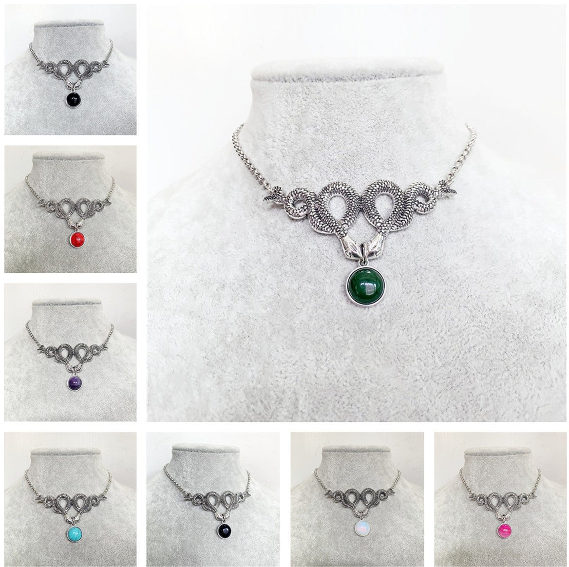 Mournshade – Gothic Necklace Snake by The Nevermore – Unique Gothic Jewelry by Nevermore Lifestyle & Tech | AQ1166