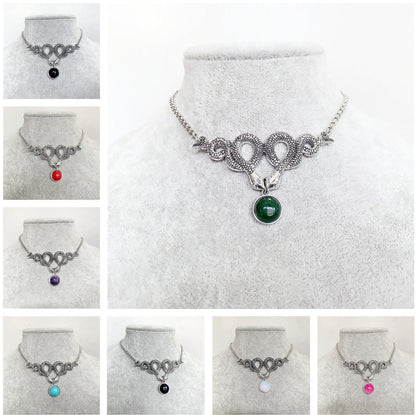 Mournshade – Gothic Necklace Snake by The Nevermore – Unique Gothic Jewelry by Nevermore Lifestyle & Tech | AQ1166