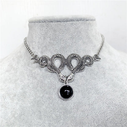 Mournshade – Gothic Necklace Snake by The Nevermore – Unique Gothic Jewelry by Nevermore Lifestyle & Tech | AQ1166