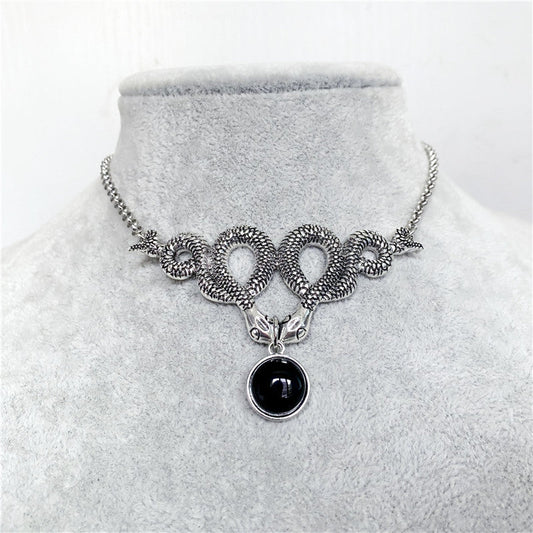 Mournshade – Gothic Necklace Snake by The Nevermore – Unique Gothic Jewelry by Nevermore Lifestyle & Tech | AQ1166