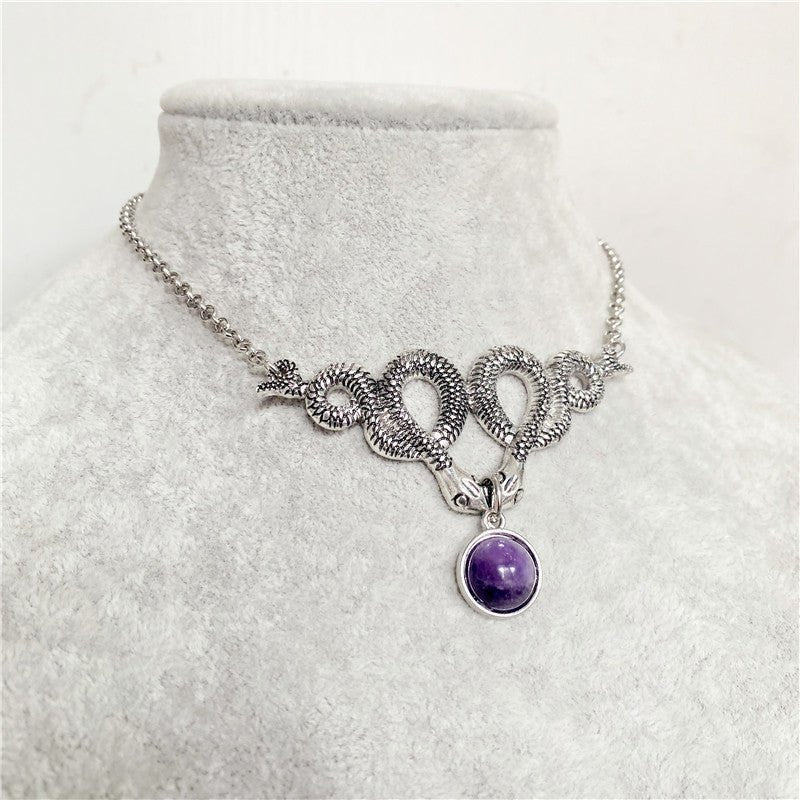 Mournshade – Gothic Necklace Snake by The Nevermore – Unique Gothic Jewelry by Nevermore Lifestyle & Tech | AQ1169