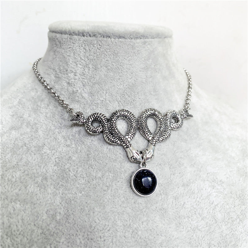 Mournshade – Gothic Necklace Snake by The Nevermore – Unique Gothic Jewelry by Nevermore Lifestyle & Tech | AQ1175
