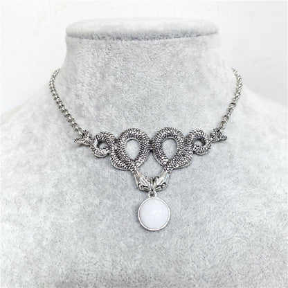 Mournshade – Gothic Necklace Snake by The Nevermore – Unique Gothic Jewelry by Nevermore Lifestyle & Tech | AQ1176