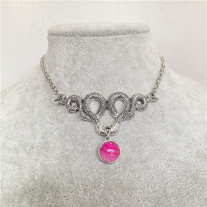 Mournshade – Gothic Necklace Snake by The Nevermore – Unique Gothic Jewelry by Nevermore Lifestyle & Tech | AQ1177