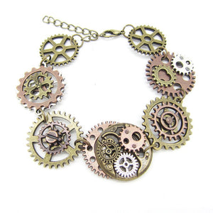 Multi Gears steampunk bracelet