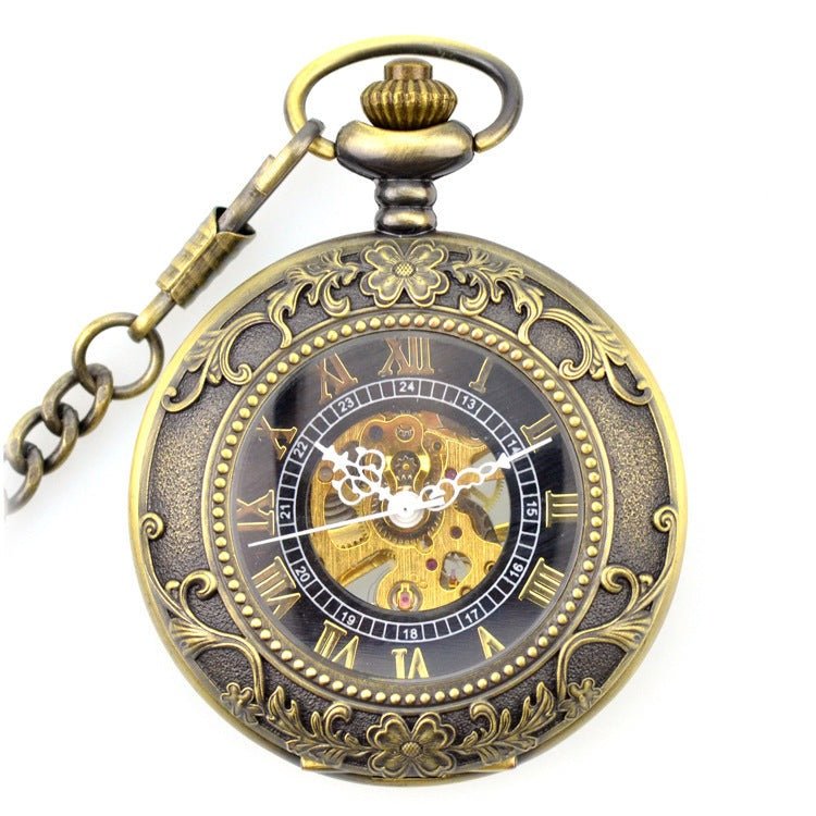 Murphy Crimple - The Nevermore Steampunk Pocket Watch for Men – Unique Steampunk Fashion by Nevermore Lifestyle & Tech | Gold