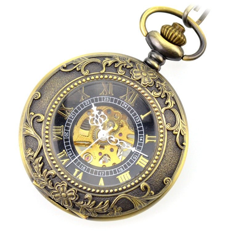 Murphy Crimple - The Nevermore Steampunk Pocket Watch for Men – Unique Steampunk Fashion by Nevermore Lifestyle & Tech | Gold