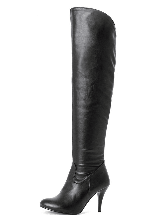 Muse High - Heeled Long Boots for Women - by The Nevermore – Unique Boots for Women by Nevermore Lifestyle & Tech | 34 Black