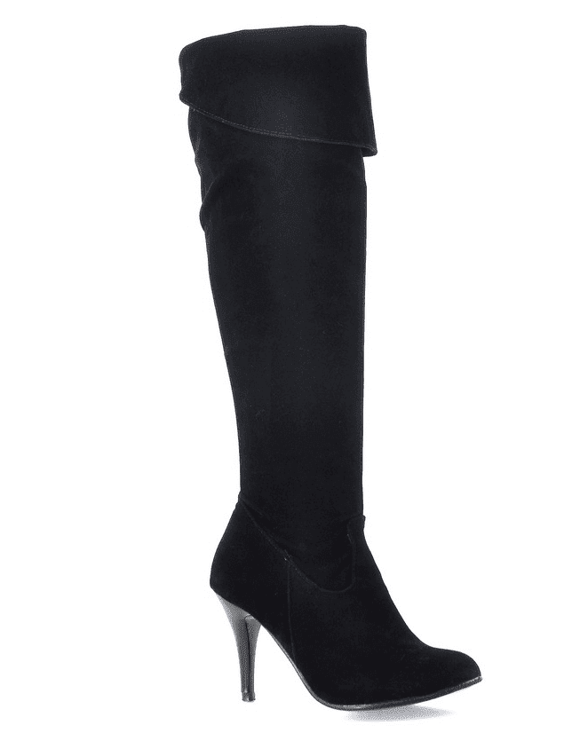 Muse High - Heeled Long Boots for Women - by The Nevermore – Unique Boots for Women by Nevermore Lifestyle & Tech | 34 Black