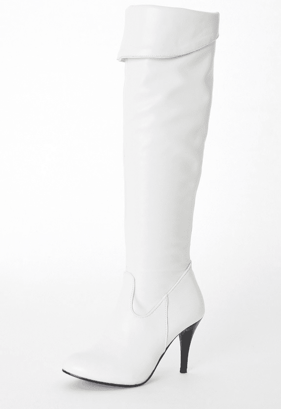 Muse High - Heeled Long Boots for Women - by The Nevermore – Unique Boots for Women by Nevermore Lifestyle & Tech | 34 White